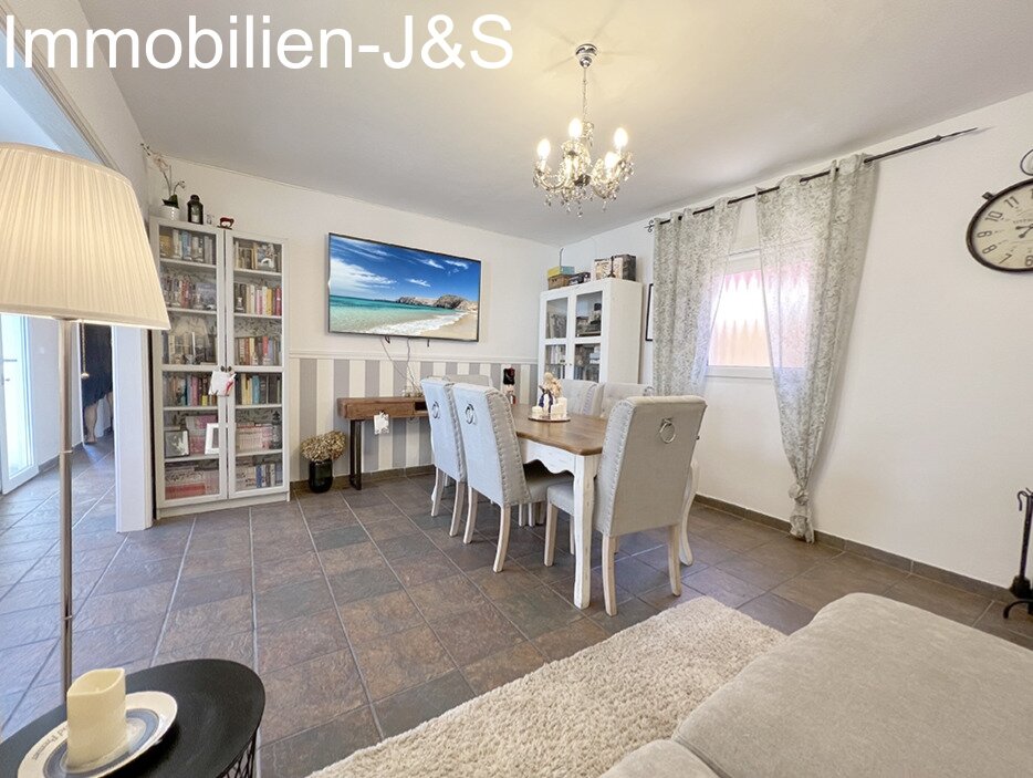 Dining area in the living room