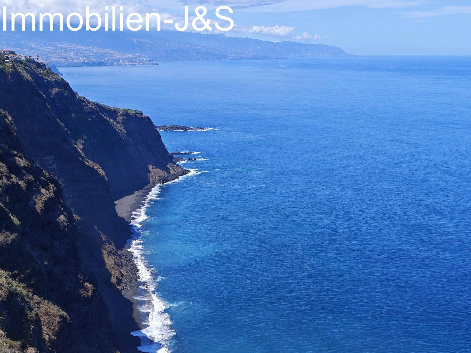 View of the beach and the coast